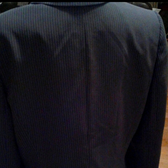 NWT TAHARI ARTHUR S LEVINE Pinstriped Lined Long-Sleeve Button-Up Blazer Jacket - Picture 4 of 5